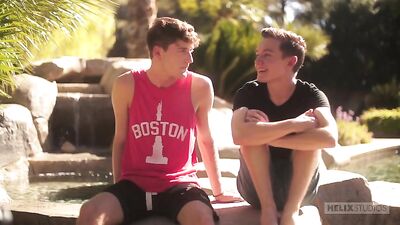 Hung Jock Hunts for a Hot Locker Room Romp with Muscular Newcomer