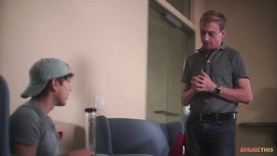 Young Cannabis Smoker Gets Spanked for His Misbehavior