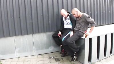 Rooftop Sucking and Fucking with the Hoodies in Paris