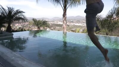 Swimming Buddies: Jakob and Lane Get Wet and Wild!