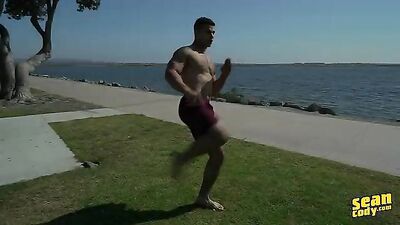 Muscle Gods Hard Body: Personal Trainer Israel Shows Off His Rock-Hard Cock in This Steamy New Release!