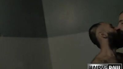 Winters Heat: Two Hairy Men Get Cozy with a Hot Blowjob Session